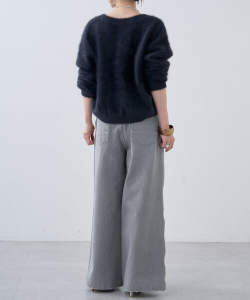 Omekashi（オメカシ） カーディガン ファーカシミヤ2WAYカーディガン