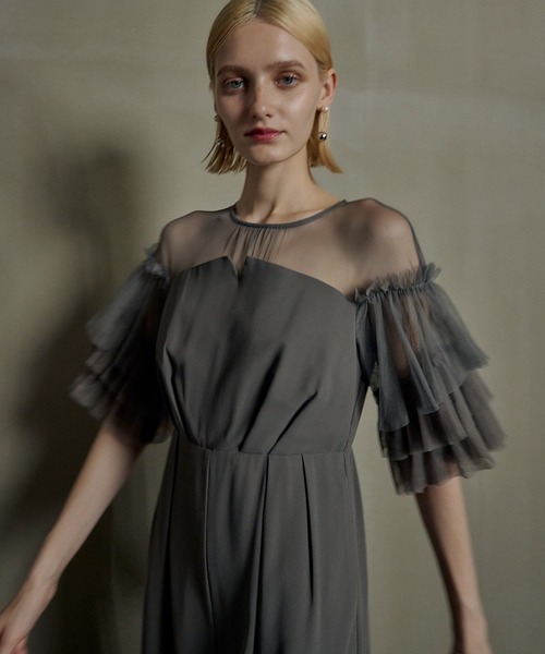 et.UNiVER パンツドレス Frill laverd sleeve dress : ZOZOTOWN Yahoo