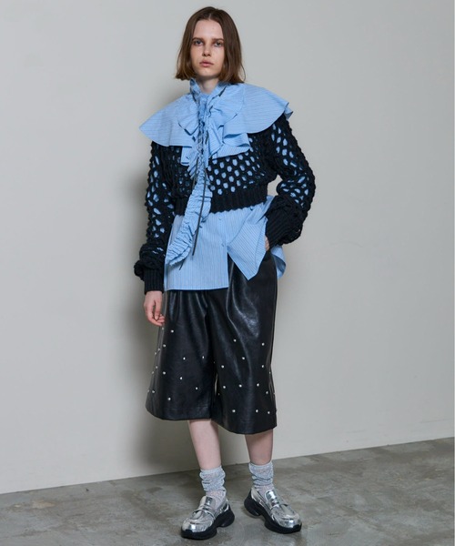 MAISON SPECIAL（メゾンスペシャル） カーディガン 2way Mesh Knitted