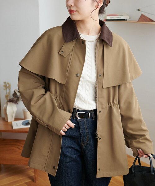 Discoat（ディスコート） コート アウター 2WAYケープミドルコート