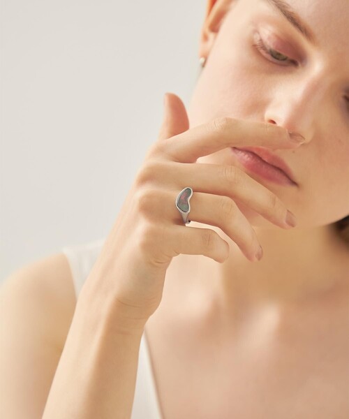 ete（エテ） 指輪 リング シェル タイト シマーリング レディース