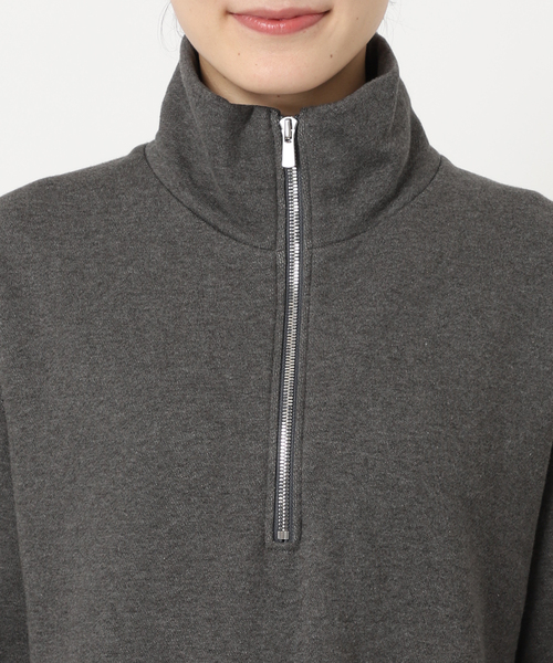 EVERYDAY I LIKE. ワンピース ハーフジップスウェットドレス