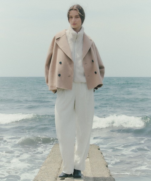 ADORE（アドーア） コート アウター ソリッドウールリバージャケット