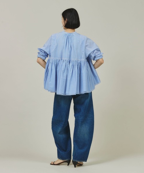 Curensology（カレンソロジー） ブラウス シャツ /ストライプ