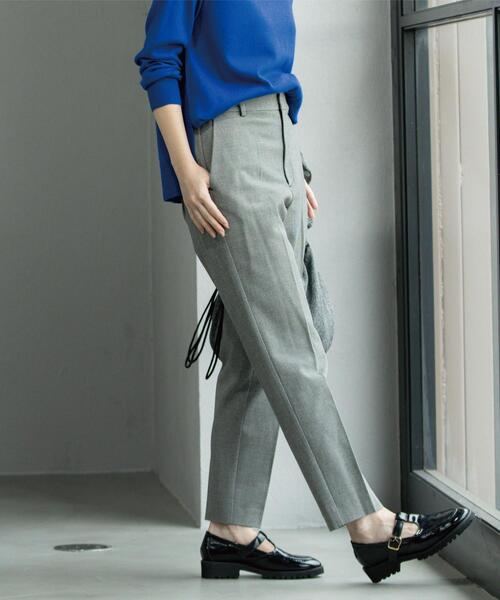 美品LOEFF⭐︎ミディアムグレーハイウエストパンツ 美品LOEFF