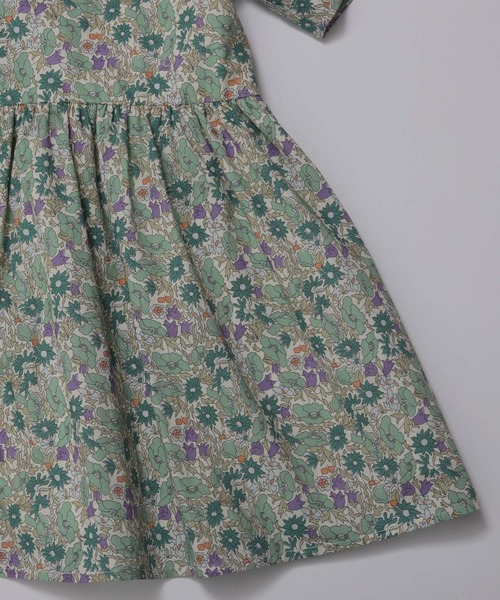 Fit more（フィットモア） ブラウス シャツ ミニフリル襟ペプラム花柄