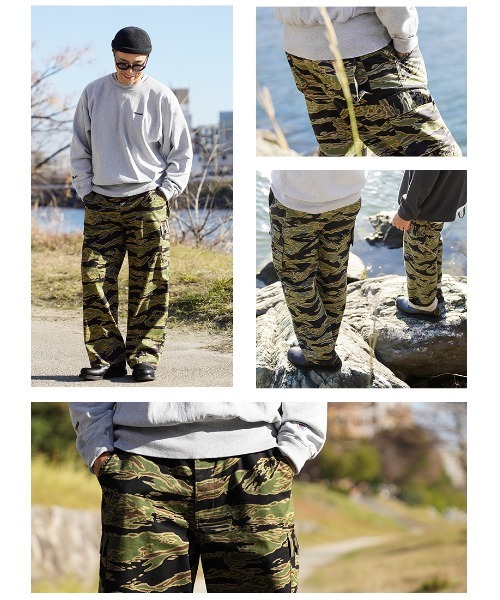 WAIPER.inc カーゴパンツ 米軍 タイガーストライプカモ カーゴ