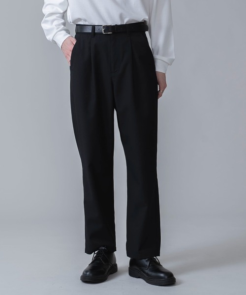 BROWNY スラックス BROWNY/TRベルト付きスラックス メンズ : ZOZOTOWN