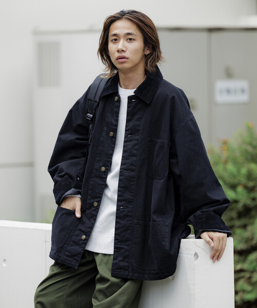 メンズカバーオール（色：ブラウン系）｜コート、ジャケット