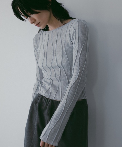 anuke（アンヌーク） tシャツ Random Pintuck Tops レディース