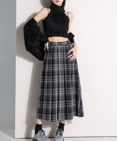 gossip!ロサンゼルス スカート 「サイズあり」ウールライク