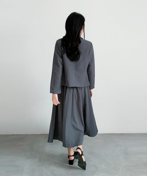 aimoha（アイモハ） セットアップ ウエストベルトテーラードジャケット