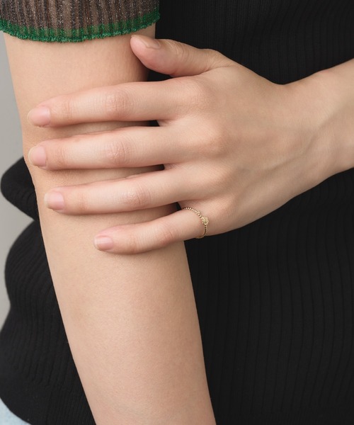 Jewel closet by L&Co. 指輪 リング K10 ダイヤモンド Roseピンキー