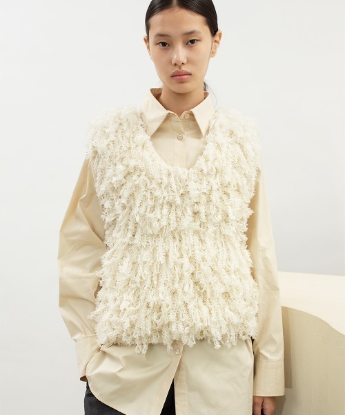 leinwande（ラインヴァンド） ベスト ジレ Sheep Knitted Vest