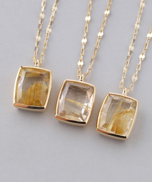 SIENA ROSE（シエナロゼ） ネックレス スクエアカットネックレス