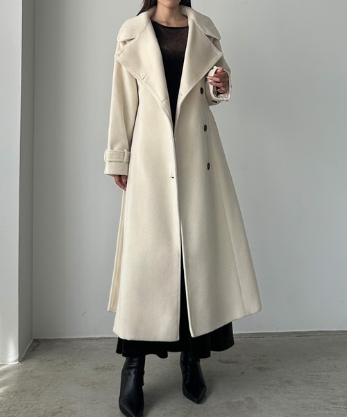 Louere（ルエレ） ステンカラーコート コート 2wayハイネックウール