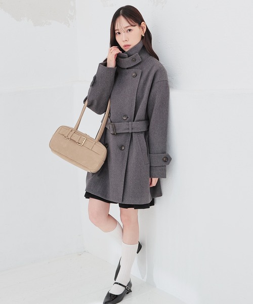 Honeys（ハニーズ） ステンカラーコート コート 3wayベルト付