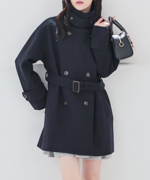 Honeys（ハニーズ） ステンカラーコート コート 3wayベルト付