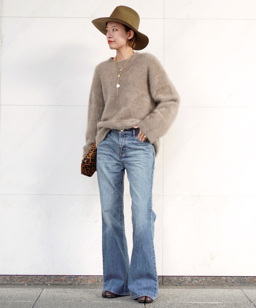 EVERYDAY I LIKE. ジーンズ デニム デニムパンツ *モダンフレアデニム