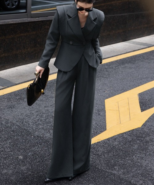 aimoha（アイモハ） セットアップ ダブルテーラードジャケット＋ワイド