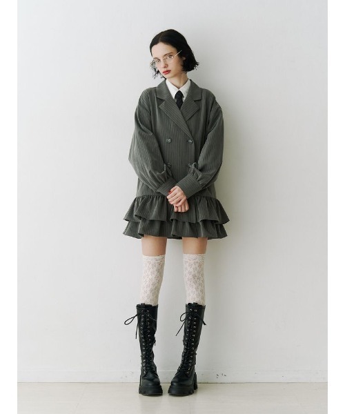 jouetie（ジュエティ） ブーツ ストレッチレースアップロングブーツ