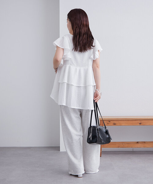 mystic（ミスティック） チュニック ペプラムリボンチュニック