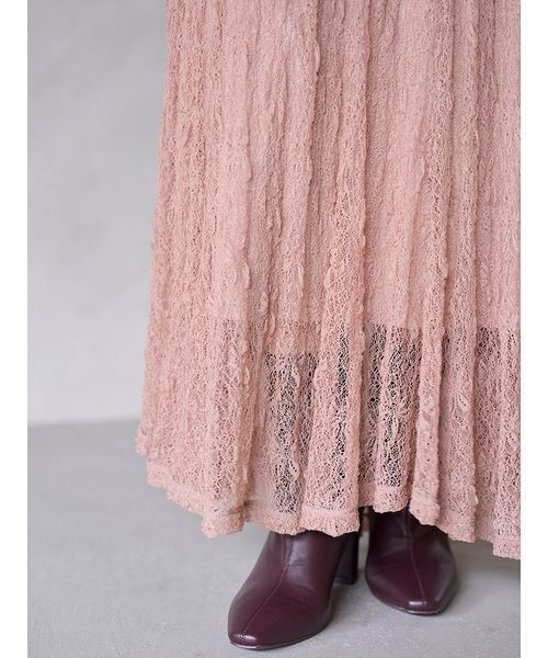 SNIDEL（スナイデル） ドレス フロントギャザーレースドレス