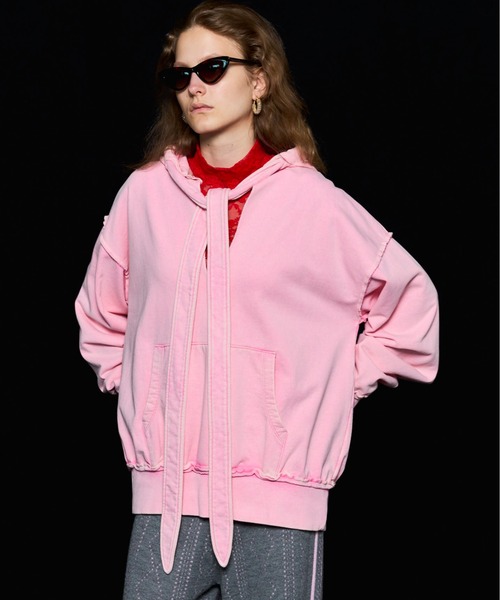 MAISON SPECIAL（メゾンスペシャル） パーカー Slit Ribbon Hoodie