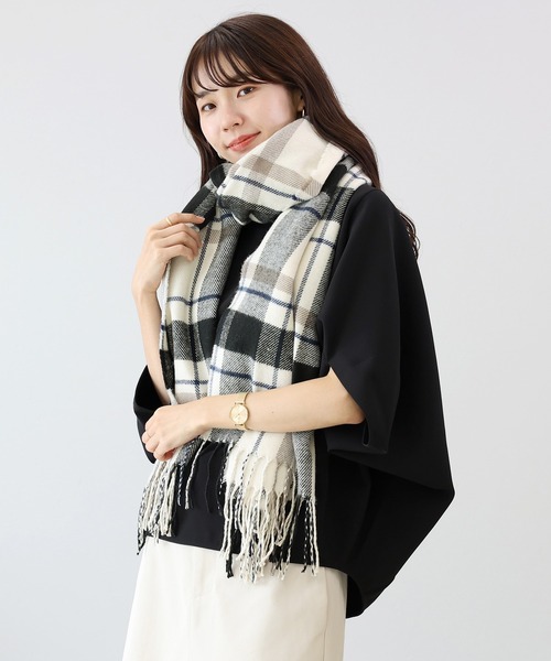 Aletta vita ストール マフラー チェック大判ストール レディース