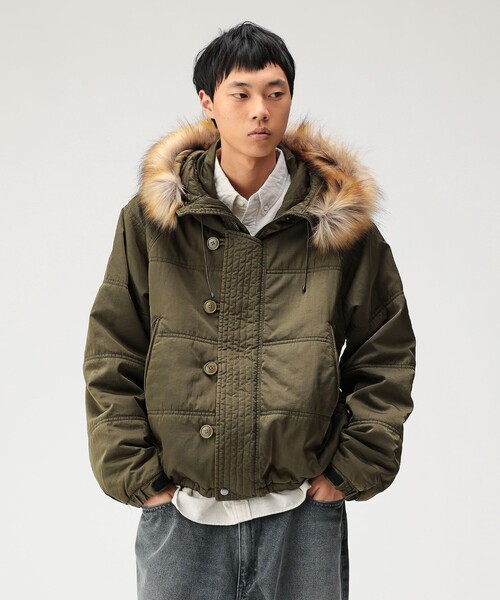 BEAMS（ビームス） ミリタリージャケット モッズコート ガーメントダイ