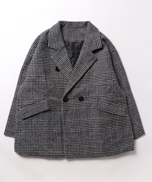 DIAVEL ジャケット テーラードジャケット チェック柄ダブルハーフ