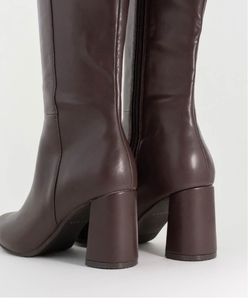 RANDA（ランダ） ブーツ 晴雨兼用 チャンキーヒールロングブーツ