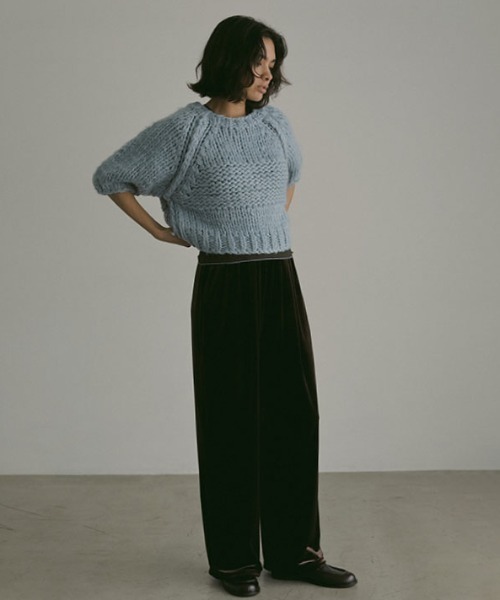 ETRE TOKYO（エトレトウキョウ） パンツ リラクシーベロアパンツ