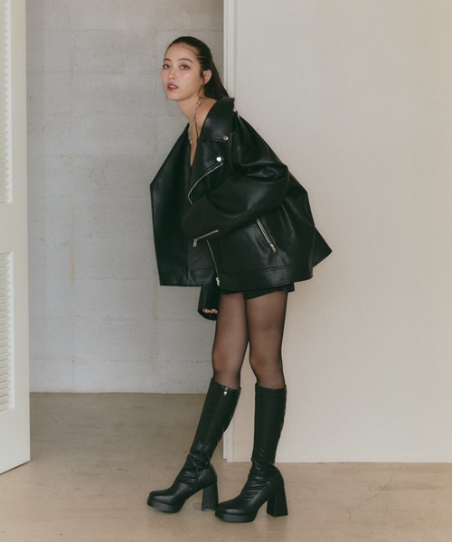 BLONDEY（ブロンディ） レザージャケット ライダース PUレザーオーバー