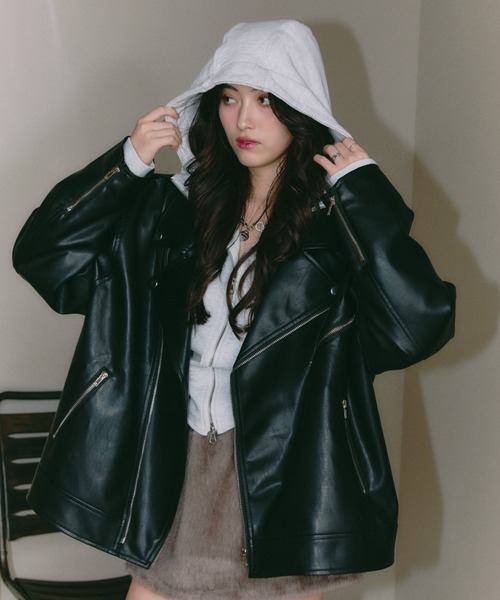 BLONDEY（ブロンディ） レザージャケット ライダース PUレザーオーバー