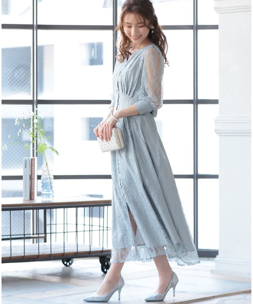 PREFERIR（プレフェリール） ドレス バックリボン レース 結婚式