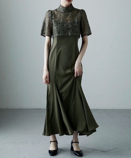 etoll.（エトル） ドレス 3wayレースボレロ＆マーメイドキャミドレス