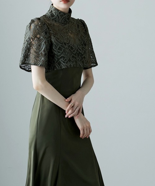 etoll.（エトル） ドレス 3wayレースボレロ＆マーメイドキャミドレス