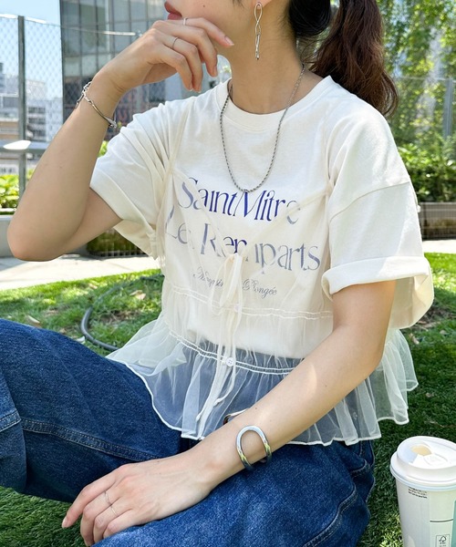 Discoat（ディスコート） キャミソール チュールレイヤード