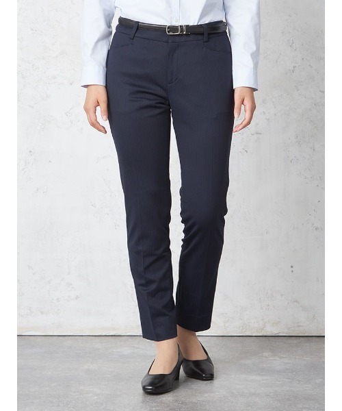 スラックス パンツ 「ウォッシャブル」パンツ ストレート ニット