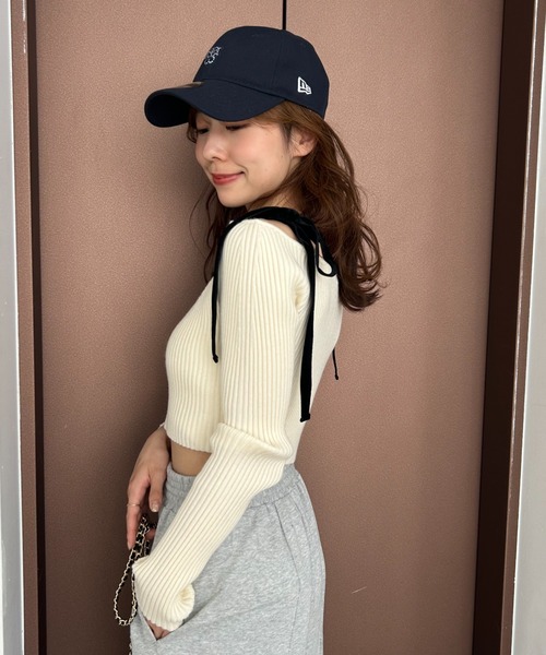 SNIDEL（スナイデル） ニット セーター ショルダーリボンオフショル