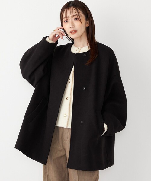 SHIPS Colors（シップスカラーズ） ノーカラーコート コート SHIPS