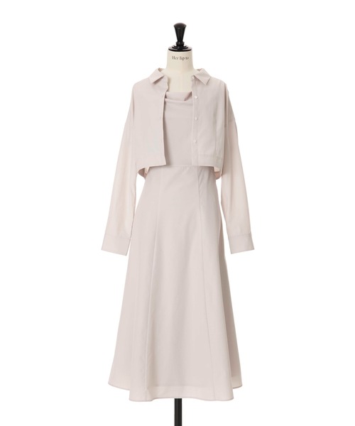 Her lip to ワンピース Draped Shirt Dress Set : ZOZOTOWN Yahoo!店