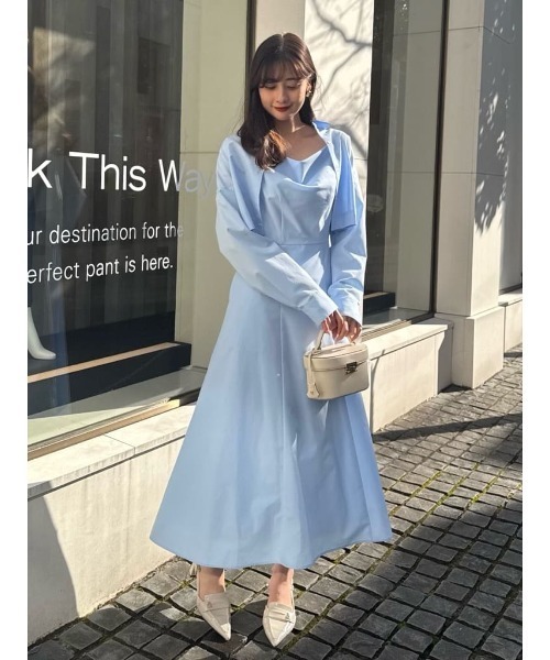 Her lip to ワンピース Draped Shirt Dress Set : ZOZOTOWN Yahoo!店