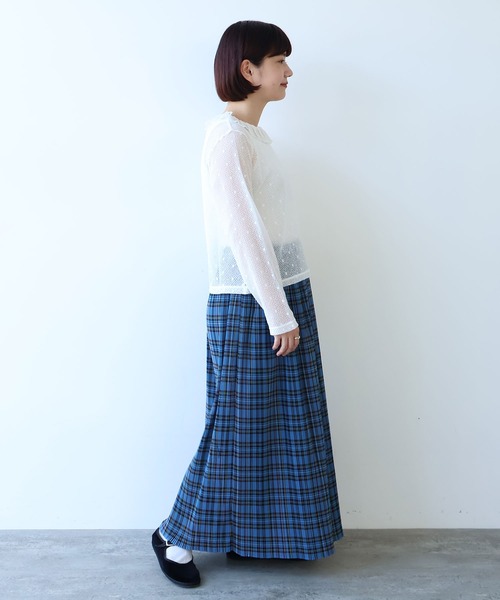 bulle de savon（ビュルデサボン） スカート タータンCHECK プリーツ