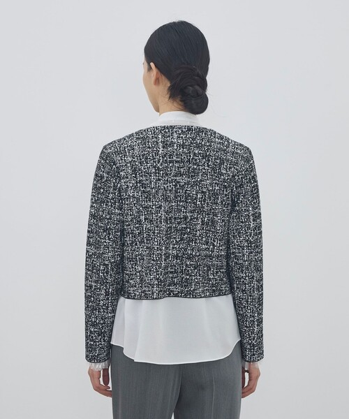 DES PRES（デプレ） ジャケット ノーカラージャケット ツートーンジャ