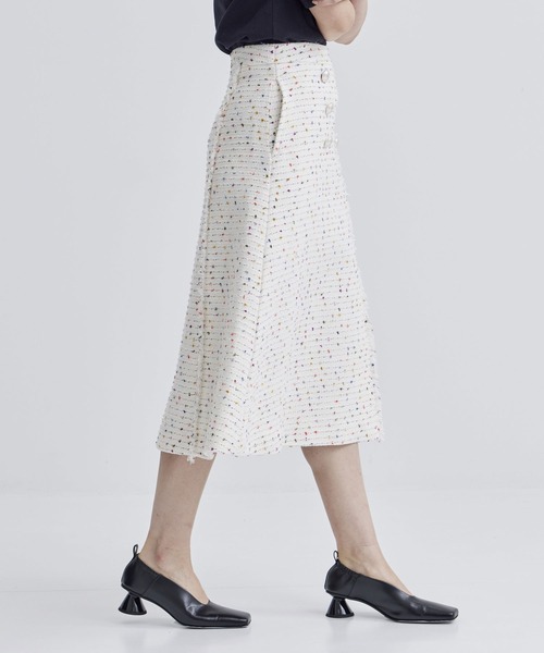 BORDERS at BALCONY（ボーダーズアットバルコニー） スカート FRINGE