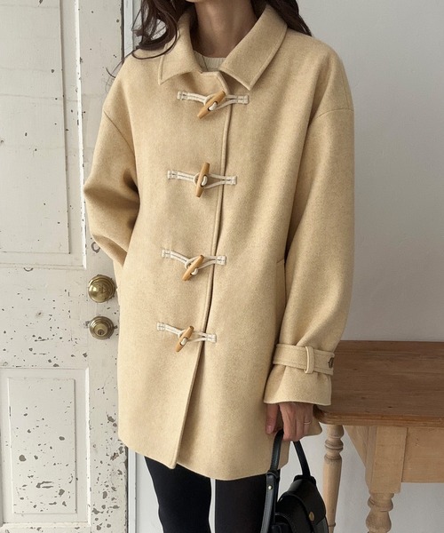 LAUIR（ラウアー） ダッフルコート コート 中綿ステンカラーミドル