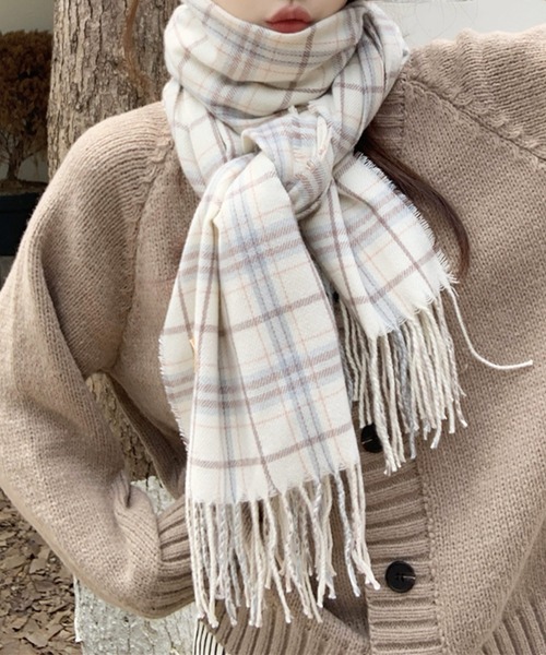 frunco マフラー ストール 「ZOZO限定」チェックマフラー レディース