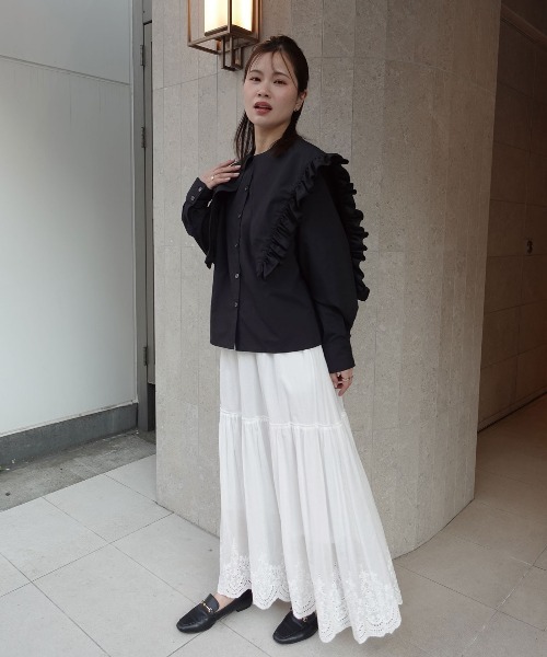 CORNERS（コーナーズ） ブラウス シャツ 2wayビッグフリルカラー